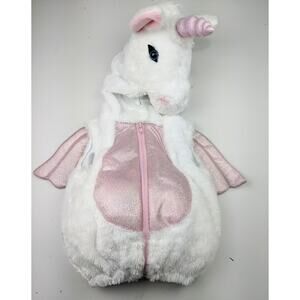 Unicorn Costume White & Pink 3-6 Months